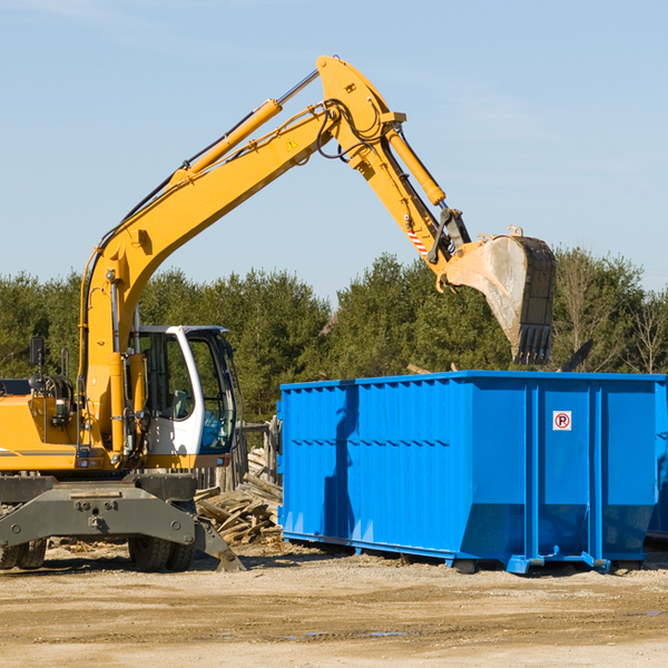 what size residential dumpster rentals are available in Freeman